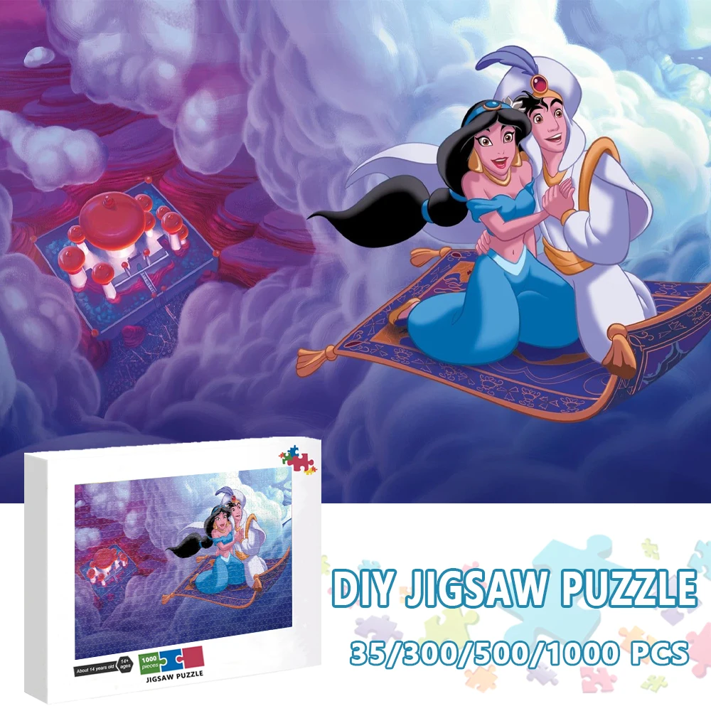 Пазлы Aladdin из 300/500/1000 частей, пазлы Дисней принцессы жасмин для взрослых и детей, обучающие игрушки для декомпрессии
Пазлы Aladdin из 300/500/1000 частей, пазлы Дисней принцессы жасмин для взрослых и детей, обучающие игрушки для декомпрессии