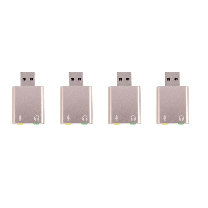 4X USB Sound Card 7.1 External USB To Jack 3.5Mm Headphone Adapter Stereo Audio Mic Sound Card For Pc Computer Laptop
4X USB Sound Card 7.1 External USB To Jack 3.5Mm Headphone Adapter Stereo Audio Mic Sound Card For Pc Computer Laptop