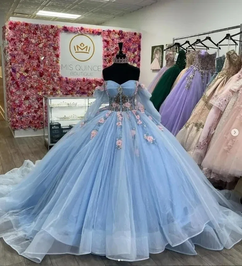 ANGELSBRIDEP синие платья для девушек Бальные платья кристаллы 3D Цветы Аппликации Длинные рукава бисером платья на день рождения 15 лет
ANGELSBRIDEP синие платья для девушек Бальные платья кристаллы 3D Цветы Аппликации Длинные рукава бисером платья на день рождения 15 лет