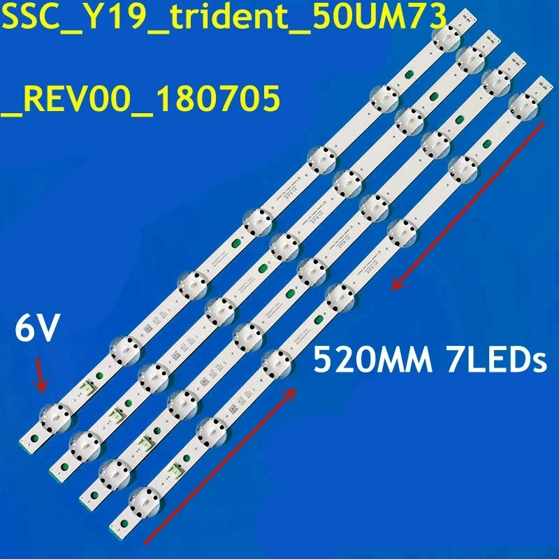 20PCS LED Strip for SC_Y19_Trident_50UM73 50UM7500PSB 50UM7360PSA 50UM7510PS 50UM7600B 50UM7500PLA 50UM7300AUE 50UM7450PLA
20PCS LED Strip for SC_Y19_Trident_50UM73 50UM7500PSB 50UM7360PSA 50UM7510PS 50UM7600B 50UM7500PLA 50UM7300AUE 50UM7450PLA