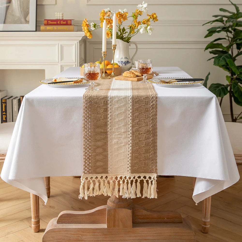 1pcs Jute Linen Vintage Natural Burlap Table Runner Rustic Dinner Table Decor Country Wedding Decoration Birthday Party
1pcs Jute Linen Vintage Natural Burlap Table Runner Rustic Dinner Table Decor Country Wedding Decoration Birthday Party