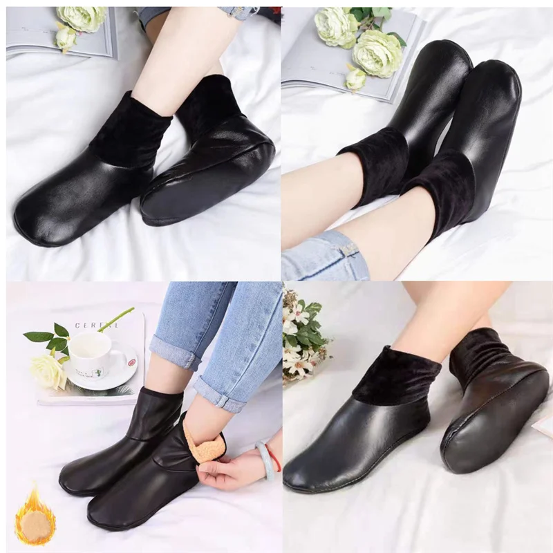 Winter Leather Thermal Boot Slipper Indoor House Soft Non-Slip Socks Waterproof Shoe Cover Unisex Children Shoes Covers
Winter Leather Thermal Boot Slipper Indoor House Soft Non-Slip Socks Waterproof Shoe Cover Unisex Children Shoes Covers