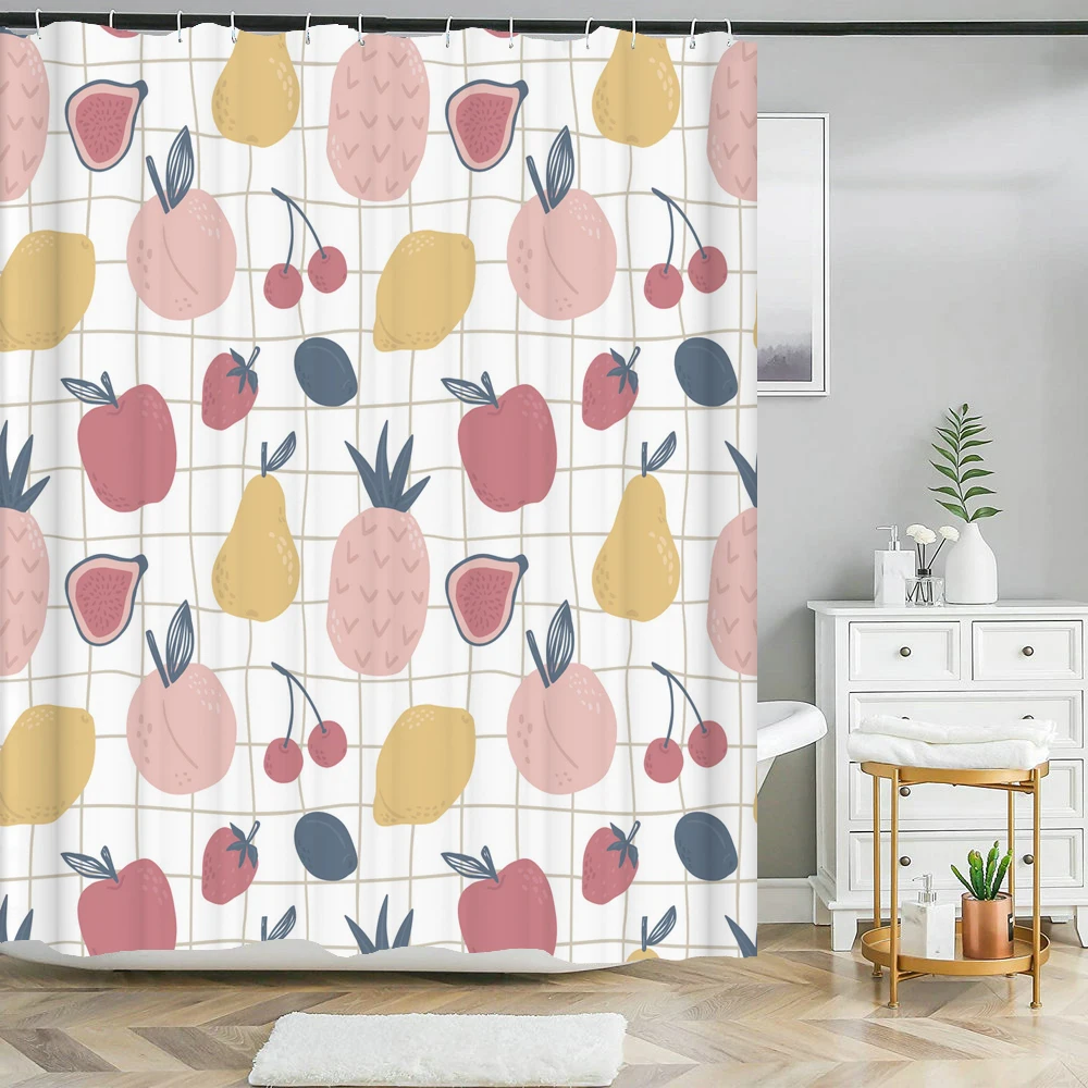 Allover Fruits Shower Curtain Liner Peach Lemon Orange Print Bath Curtain With Hooks Waterproof Bathroom Curtain For Bathtub
Allover Fruits Shower Curtain Liner Peach Lemon Orange Print Bath Curtain With Hooks Waterproof Bathroom Curtain For Bathtub