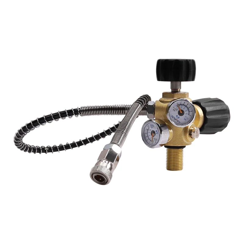 TUXING 4500Psi 300Bar Filling Station Scuba Diving Valve Double Gauge Regulator HPA High Pressure Charging Refill Adapter 
TUXING 4500Psi 300Bar Filling Station Scuba Diving Valve Double Gauge Regulator HPA High Pressure Charging Refill Adapter
