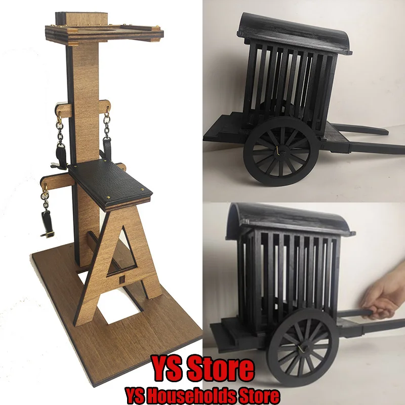 3 Styles 1/6 Soldier Ancient Prisoner Carriage Female Figure Wooden Punishment Chair T-shaped Hanger 12" Model Scene Accessory
3 Styles 1/6 Soldier Ancient Prisoner Carriage Female Figure Wooden Punishment Chair T-shaped Hanger 12" Model Scene Accessory
