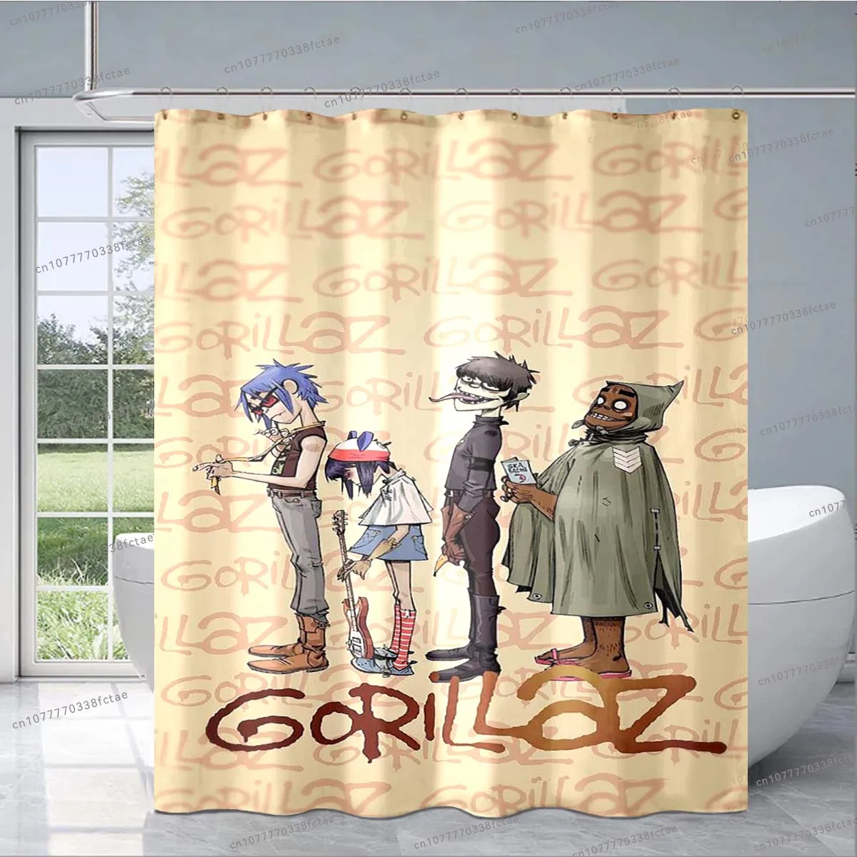 GORILLAZ мультяшная душевая занавеска United States рок Music Band душевая занавеска музыкальные влюбленные занавеска для ванной комнаты
GORILLAZ мультяшная душевая занавеска United States рок Music Band душевая занавеска музыкальные влюбленные занавеска для ванной комнаты