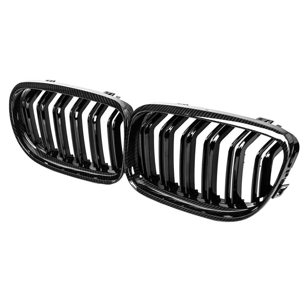 Car Carbon Fiber Glossy Black Double Slat Front Kidney Grille Grill for-BMW E90 E91 LCI 3 Series 2009-2011
Car Carbon Fiber Glossy Black Double Slat Front Kidney Grille Grill for-BMW E90 E91 LCI 3 Series 2009-2011