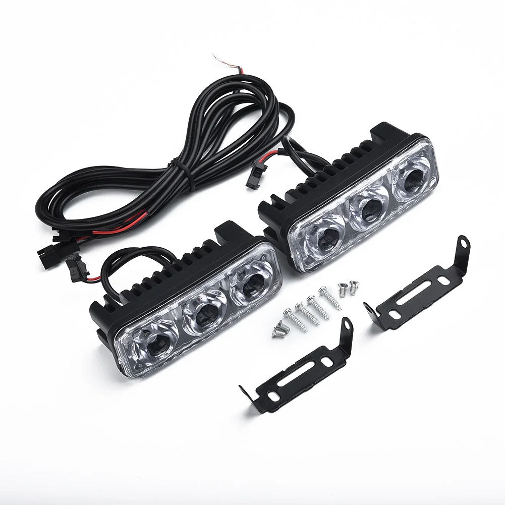 Super Xenon White 3 LED Daytime Running Light Kits 2pcs, 3 SMD LEDs, White, 6000K ~ 7000K, 9W, 12V, Universal Fitment
Super Xenon White 3 LED Daytime Running Light Kits 2pcs, 3 SMD LEDs, White, 6000K ~ 7000K, 9W, 12V, Universal Fitment
