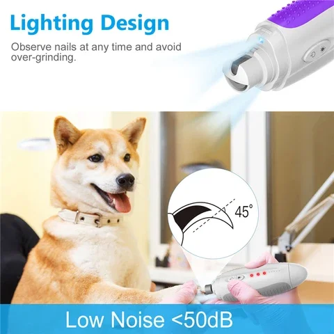 

Pet Nail Grinder Electric Dog Nail Clippers USB Painless Polishing Cat Paws Nail Cutter Grooming Trimmer Pets Supplies