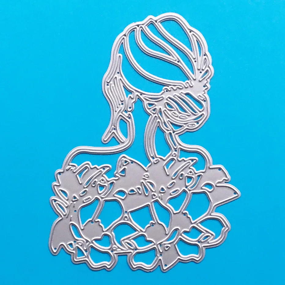 Lady flower lace shape Metal Cutting Dies for Scrapbooking Paper gift Card Making DIY Album craft Die Cut
Lady flower lace shape Metal Cutting Dies for Scrapbooking Paper gift Card Making DIY Album craft Die Cut