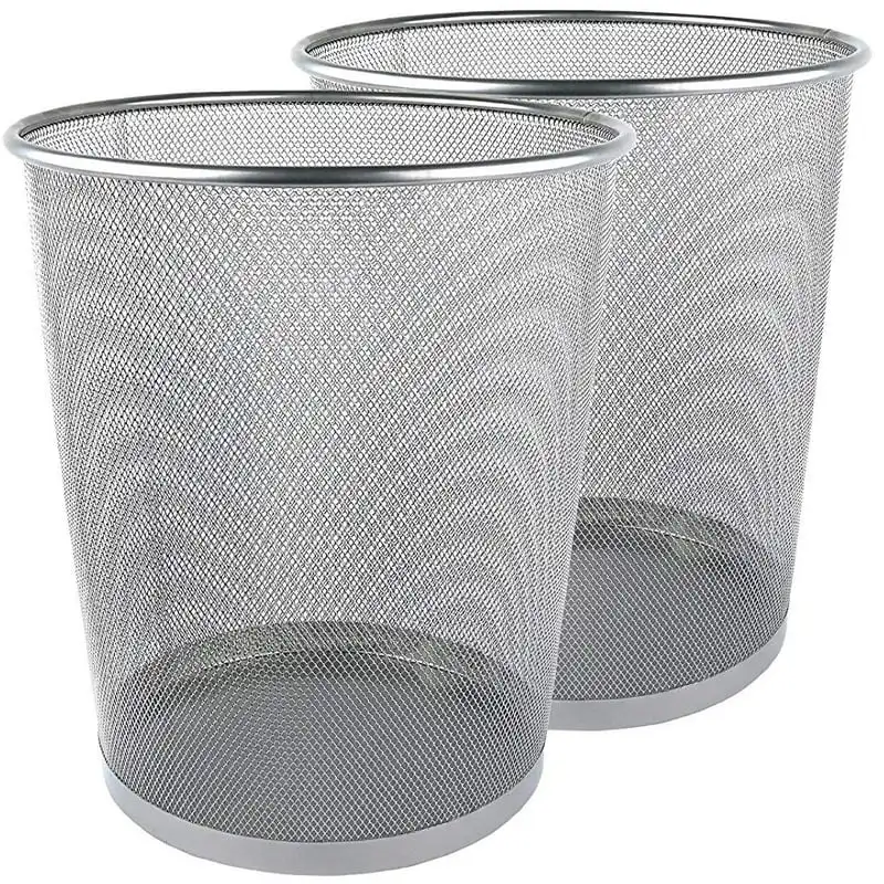Gallon Trash Can, Metal Mesh Trash Can, Silver, Pack of 2 Tesla model y trash bin Trash rack Tiny bin Rain barrel water collecto
Gallon Trash Can, Metal Mesh Trash Can, Silver, Pack of 2 Tesla model y trash bin Trash rack Tiny bin Rain barrel water collecto