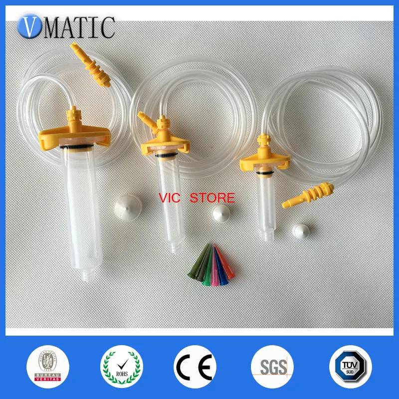 

Free Shipping 5cc/10cc/30cc ml Glue Dispensing Pneumatic Syringe Barrel Adapter (Each Size Have 2 Sets, Totally 6 Sets)