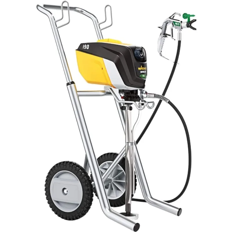 Высокоэффективный безвоздушный распылитель с низким напылением Wagner Spraytech 580559 Control Pro 190, распылитель краски
Высокоэффективный безвоздушный распылитель с низким напылением Wagner Spraytech 580559 Control Pro 190, распылитель краски