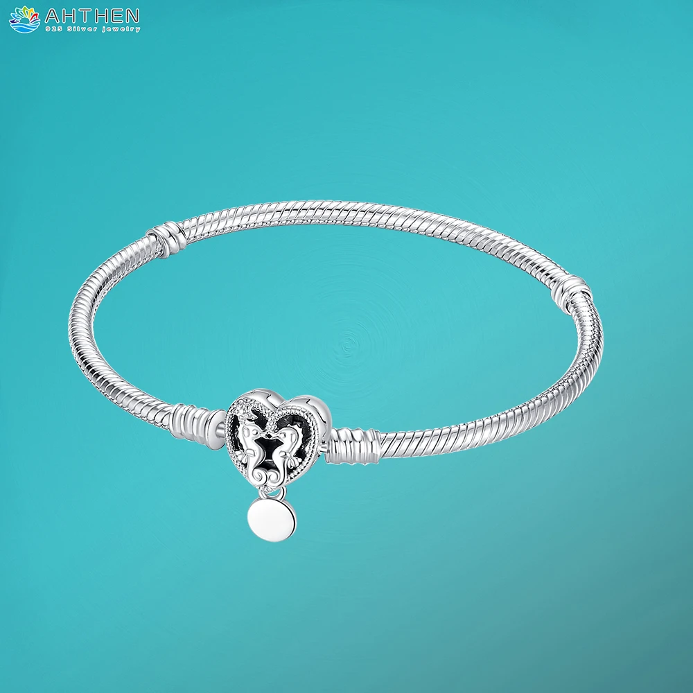Ahthen 925 Sterling Silver Bracelets Openwork Seahorse Heart Clasp Snake Chain Bracelet Women Charm Bracelets Fashion Bracelets
Ahthen 925 Sterling Silver Bracelets Openwork Seahorse Heart Clasp Snake Chain Bracelet Women Charm Bracelets Fashion Bracelets