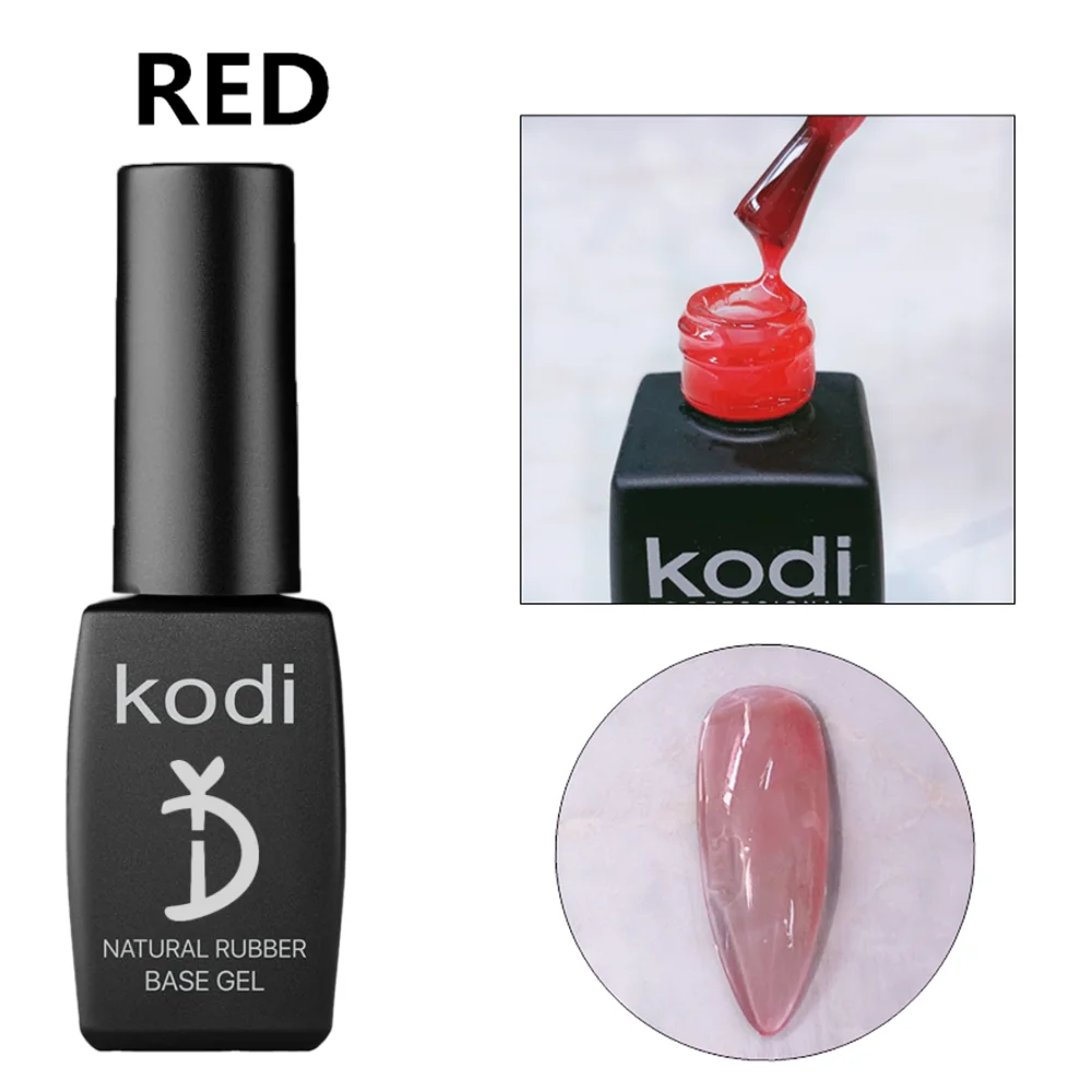 

YD KODI PROFESSIONAL Gel Polish For Manicure Hybrid Nails Gel Natural Rubble Base Coat Lacquer Red Colorful UV LED Gel Nail Gel
