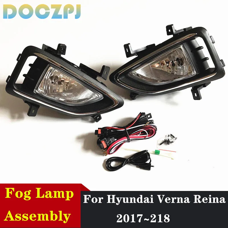 1Set Car Front Fog Lamp Light Full Kit For Hyundai Verna Reina 2017 2018 With Halogen Bulb Wire Switch
1Set Car Front Fog Lamp Light Full Kit For Hyundai Verna Reina 2017 2018 With Halogen Bulb Wire Switch