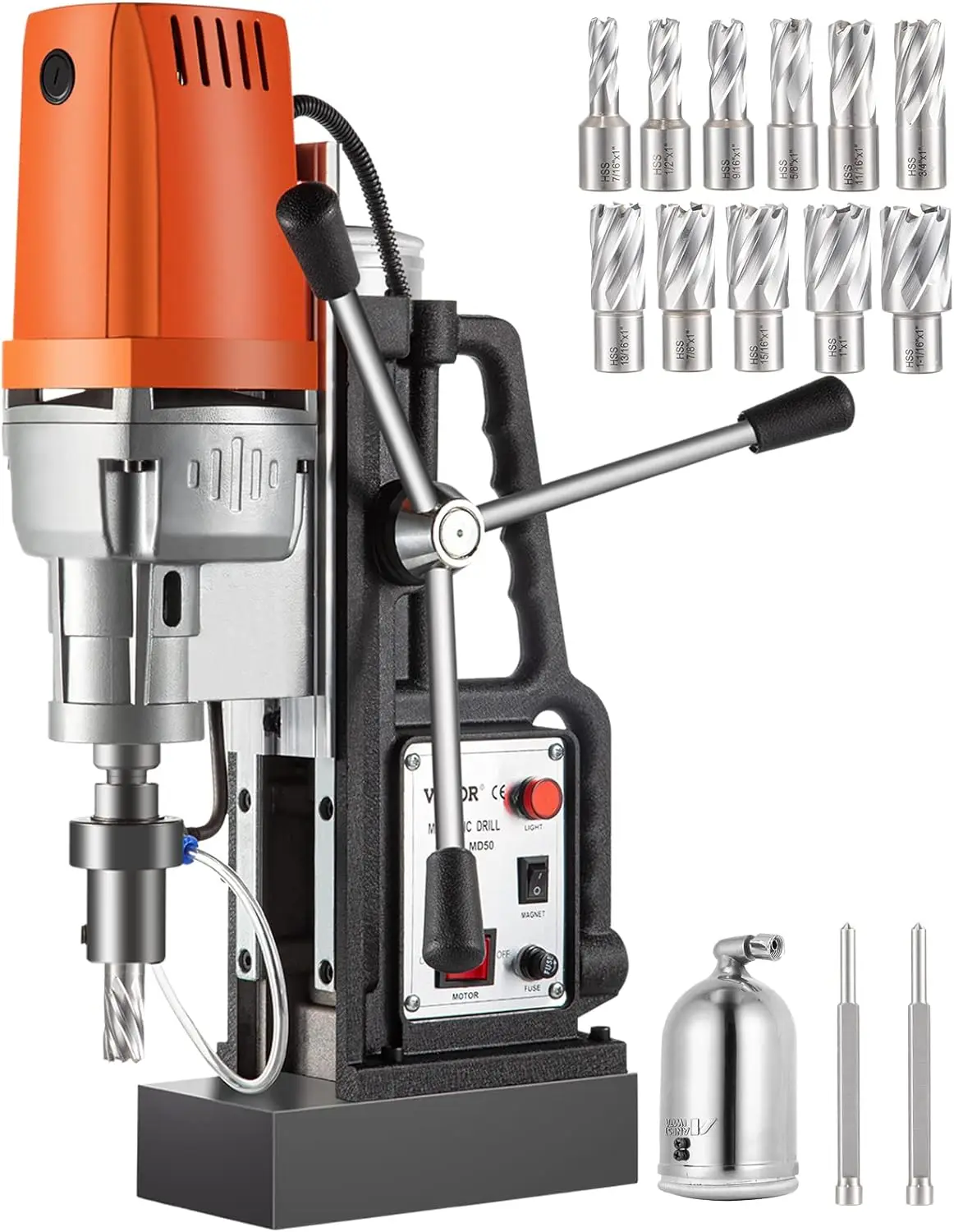New Magnetic Drill 1550W Magnetic Drill Press with 2Inch Boring Diameter Annular Cutter Machine 2900 LBS | USA | NEW
New Magnetic Drill 1550W Magnetic Drill Press with 2Inch Boring Diameter Annular Cutter Machine 2900 LBS | USA | NEW