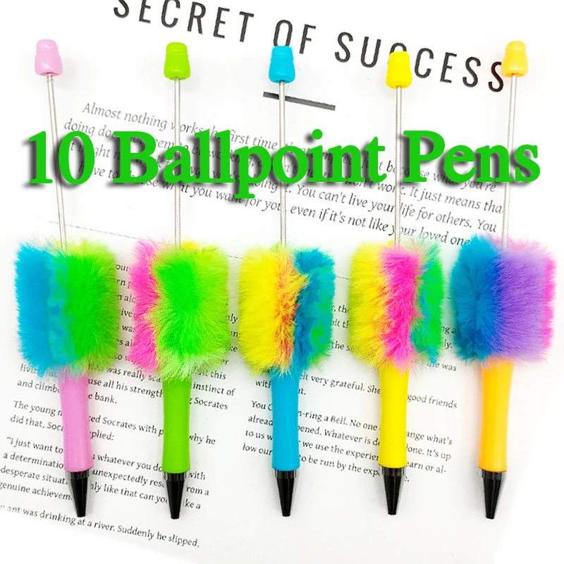10Pcs New DIY colored Plush Beaded Pen Color Plush Ball Beadable Pen Home School Kids Students Writing Sketch Supplies
10Pcs New DIY colored Plush Beaded Pen Color Plush Ball Beadable Pen Home School Kids Students Writing Sketch Supplies