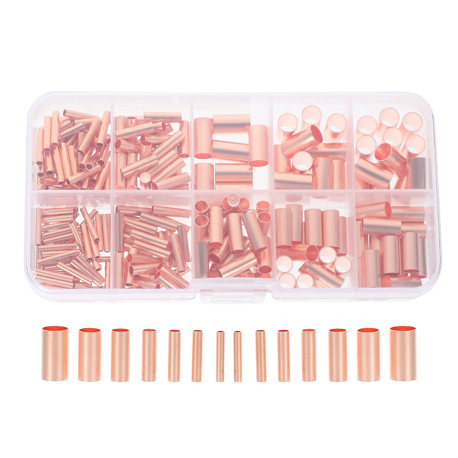 250 Pcs Copper Connecting Wire Connectors Combos Capillary Connection Tubes Intermediate
250 Pcs Copper Connecting Wire Connectors Combos Capillary Connection Tubes Intermediate