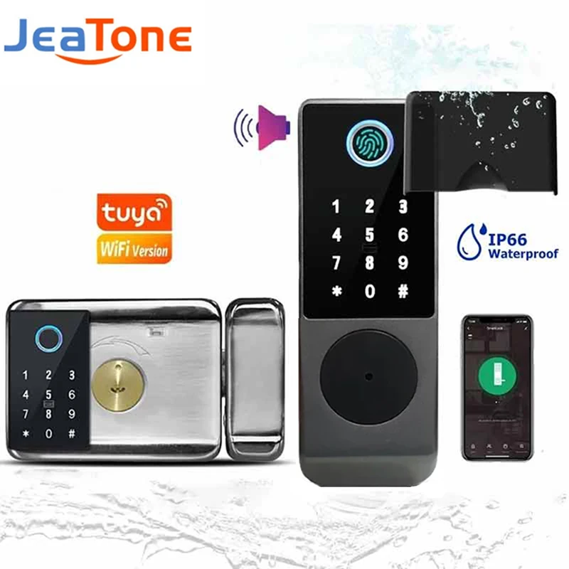 Смарт-замок Jeatone Tuya уличный водонепроницаемый с поддержкой Wi-Fi и сканером отпечатков пальцев
Смарт-замок Jeatone Tuya уличный водонепроницаемый с поддержкой Wi-Fi и сканером отпечатков пальцев