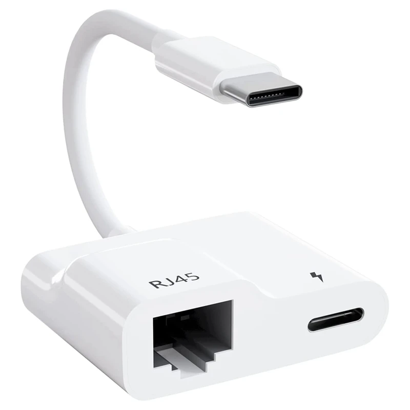 Адаптер Ethernet с USB C на RJ45, Gigabit Ethernet LAN адаптер, белый для Air/Pro, 1 шт.
Адаптер Ethernet с USB C на RJ45, Gigabit Ethernet LAN адаптер, белый для Air/Pro, 1 шт.