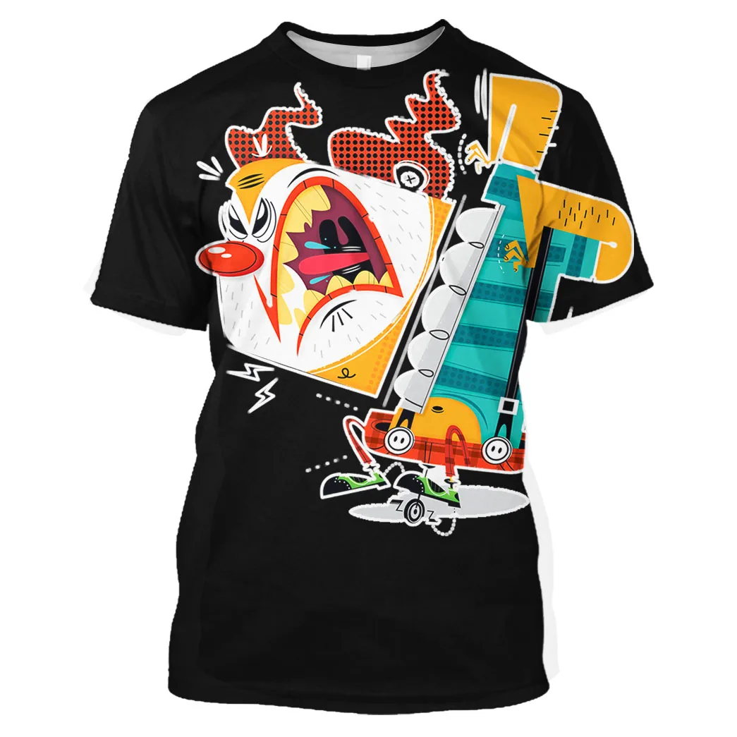 

Jumeast Bands 3D Graphic T-Shirts Rock N Roll Printed T-Shirty Grunge Hip Hop Anime Music Funny Doodle Cartoon 90s Streetwear