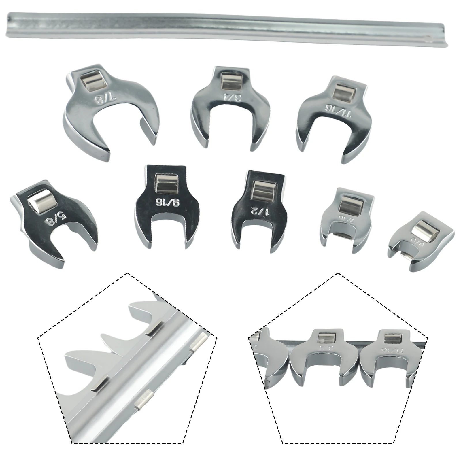 Ratchet Wrench Wrench Automotive Shop 3/8 Inch Interchangeable Heads Loose Screw Movable Open Drive Crowfoot Wrench
Ratchet Wrench Wrench Automotive Shop 3/8 Inch Interchangeable Heads Loose Screw Movable Open Drive Crowfoot Wrench