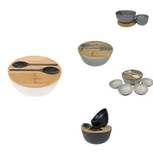 Bamboo Fiber Salad Bowl Set - Mixing Bowls Solid Bamboo Salad Wooden Bowl With Bamboo Lid Spoon For Home
Bamboo Fiber Salad Bowl Set - Mixing Bowls Solid Bamboo Salad Wooden Bowl With Bamboo Lid Spoon For Home