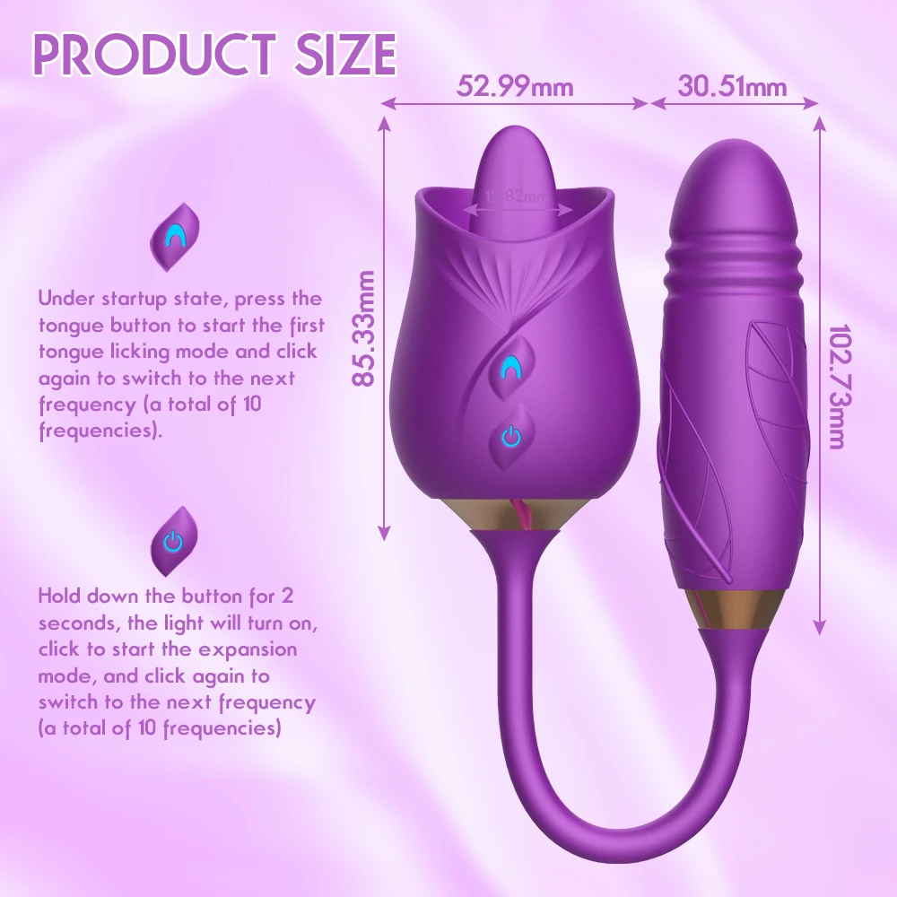 Rose Toy Sucking Licking Vibrator Female Clitoris Nipple Stimulator Vagina Massager Telescopic G-Spot Vibrating Egg for Women Ad Rose Toy Sucking Licking Vibrator Female Clitoris Nipple Stimulator Vagina Massager Telescopic G-Spot Vibrating Egg for Women Ad