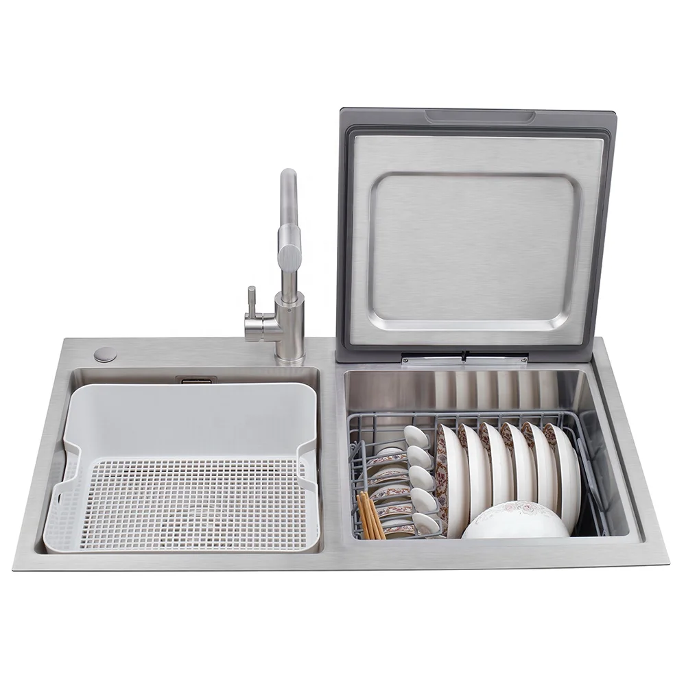 Ultrasonic Kitchen Uv Counter Double Spray Electric Household Automatic Dishwasher Stainless Steel Sink Cabinet
Ultrasonic Kitchen Uv Counter Double Spray Electric Household Automatic Dishwasher Stainless Steel Sink Cabinet