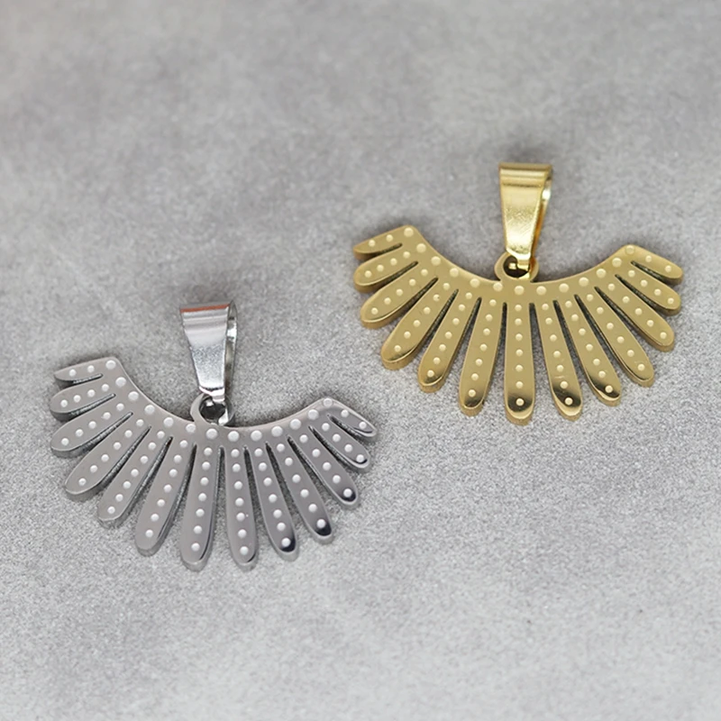 2pcs/lot Geometric Fan-shape Stainless Steel Pendant Charms For Jewelry Making DIY Craft Necklace Findings Accessories Supplies
2pcs/lot Geometric Fan-shape Stainless Steel Pendant Charms For Jewelry Making DIY Craft Necklace Findings Accessories Supplies