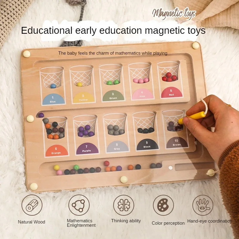 Children'S Puzzle Color Classification Toys Magnetic Ball Movement Calculation Games Counting Boards Early Education
Children'S Puzzle Color Classification Toys Magnetic Ball Movement Calculation Games Counting Boards Early Education