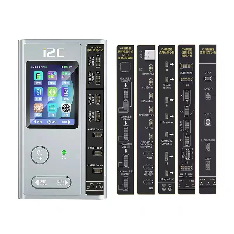 i2c i6s programmer For iPhone 6-13 Pro Max Photosensitive Original Color Battery Fingerprint Dot Matrix Repair
i2c i6s programmer For iPhone 6-13 Pro Max Photosensitive Original Color Battery Fingerprint Dot Matrix Repair