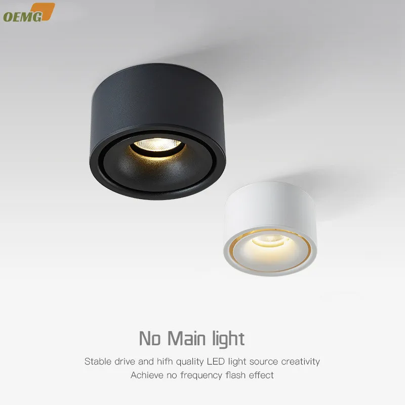 Ultra-thin LED spot light no hole round downlight Home living room ceiling light No main light dimmable 7W 10W 12W surface mount
Ultra-thin LED spot light no hole round downlight Home living room ceiling light No main light dimmable 7W 10W 12W surface mount