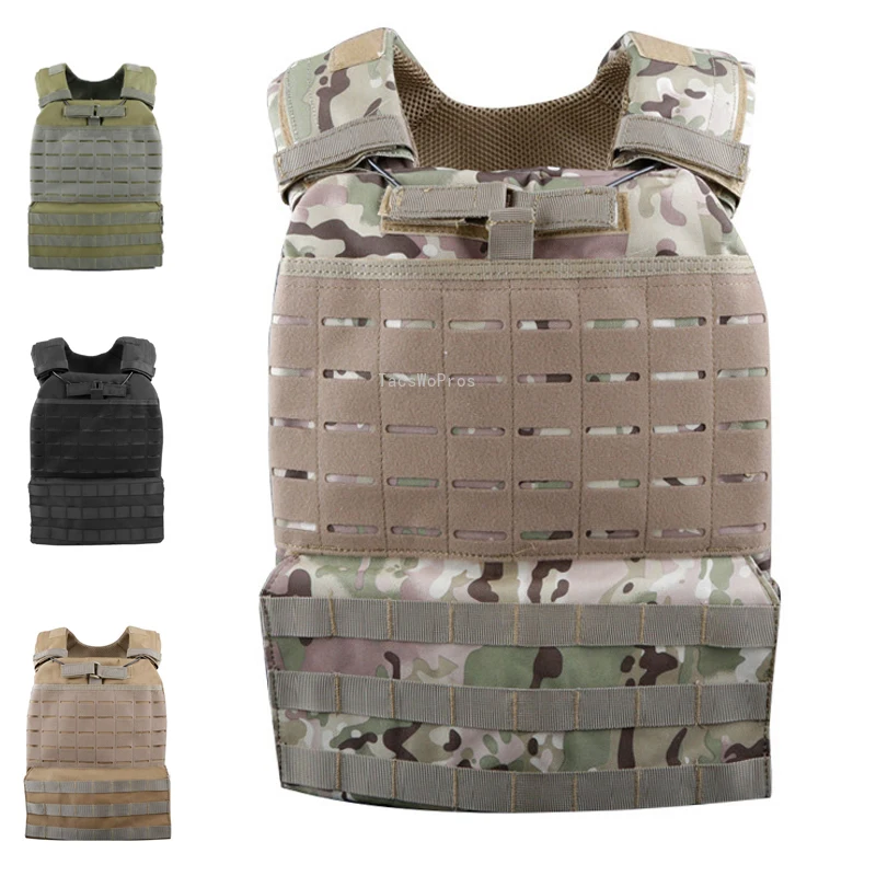 

Quick Release Tactical Vest Outdoor Shooting Hunting CS Wargame Molle Vests Airsoft Combat Paintball Sports Plate Carrier Vests