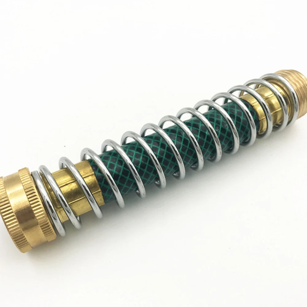 Brass Stainless Steel Coil Spring Kink Protection Hose Extension Adapter Long lasting and Stable Garden Hose Connector
Brass Stainless Steel Coil Spring Kink Protection Hose Extension Adapter Long lasting and Stable Garden Hose Connector