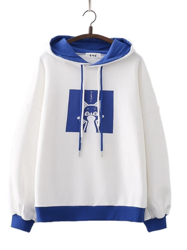 Harajuku Cartoon Cat Print Fleece Hoodies Sweatshirt Women 2023 Winter Full Sleeve Korean Style Ladies Warm Drawstring Top
Harajuku Cartoon Cat Print Fleece Hoodies Sweatshirt Women 2023 Winter Full Sleeve Korean Style Ladies Warm Drawstring Top
