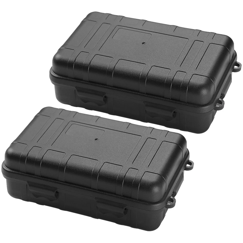 

2 Pcs Survival Kit Container Multi-function Field Boxes Device Case Portable Accessory Wear-resistant Cases Pp Durable Storage