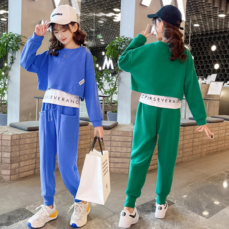 Girls Suit Sweatshirts +Pants Cotton 2Pcs/Sets 2022 Princess Spring Autumn Thicken School Outfits Sports Sets Kid Baby Children
Girls Suit Sweatshirts +Pants Cotton 2Pcs/Sets 2022 Princess Spring Autumn Thicken School Outfits Sports Sets Kid Baby Children