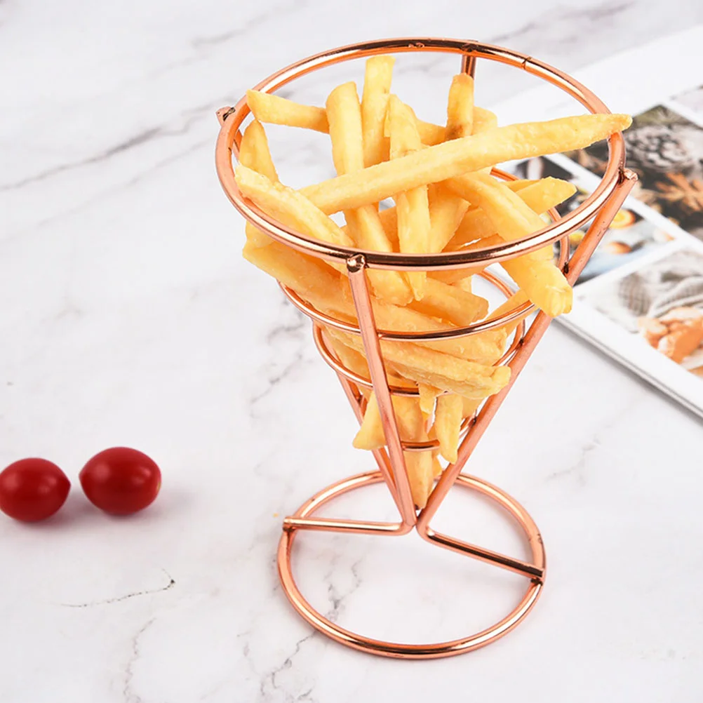Stainless Steel French Fry Stands Cone Metal Wire Snack Basket Appetizer Serving Racks Kitchen Table decoration accessories
Stainless Steel French Fry Stands Cone Metal Wire Snack Basket Appetizer Serving Racks Kitchen Table decoration accessories