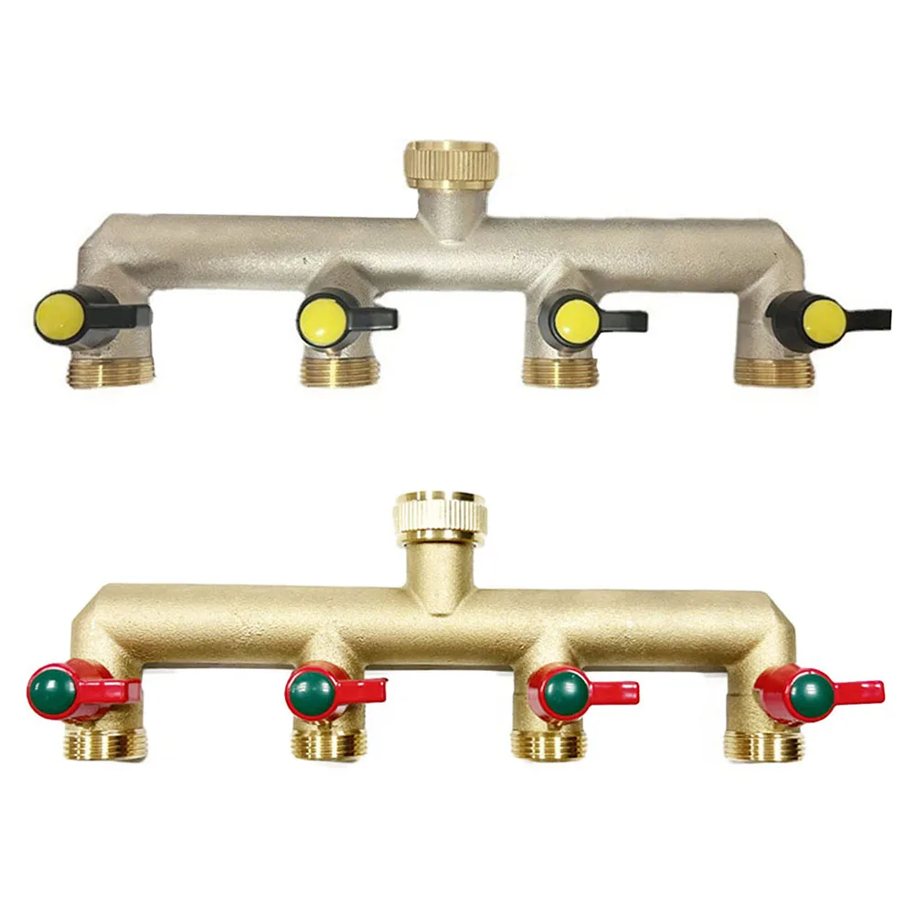 4 Way Brass Water Distributor Garden Hose Splitter 3/4 inch Thread Quick Connector Garden Water Hose Adapter
4 Way Brass Water Distributor Garden Hose Splitter 3/4 inch Thread Quick Connector Garden Water Hose Adapter