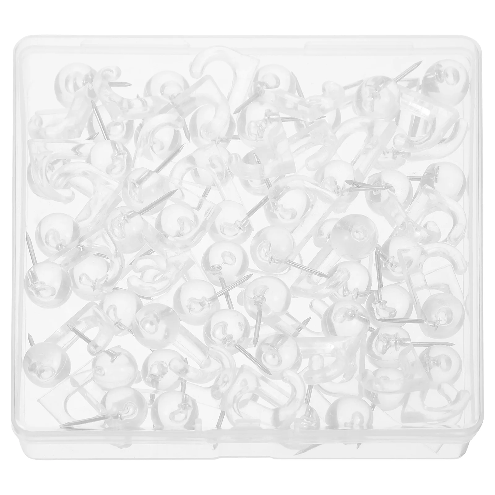 50pcs Push Pin Hooks Plastic Heads Thumb Tacks Hooks Cork Board Push Pin for Hanging 
50pcs Push Pin Hooks Plastic Heads Thumb Tacks Hooks Cork Board Push Pin for Hanging