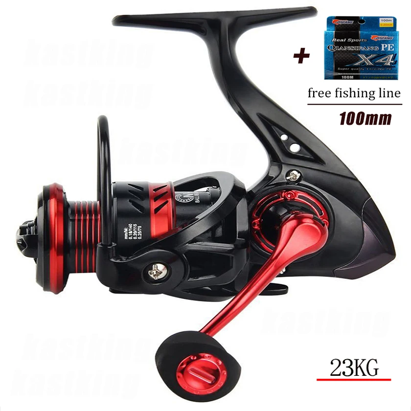 Sharky Ball Bearings13+1 23KG Max Drag kastking Spinning Reel Durable Metal Body Freshwater Saltwater Fishing Reel
Sharky Ball Bearings13+1 23KG Max Drag kastking Spinning Reel Durable Metal Body Freshwater Saltwater Fishing Reel