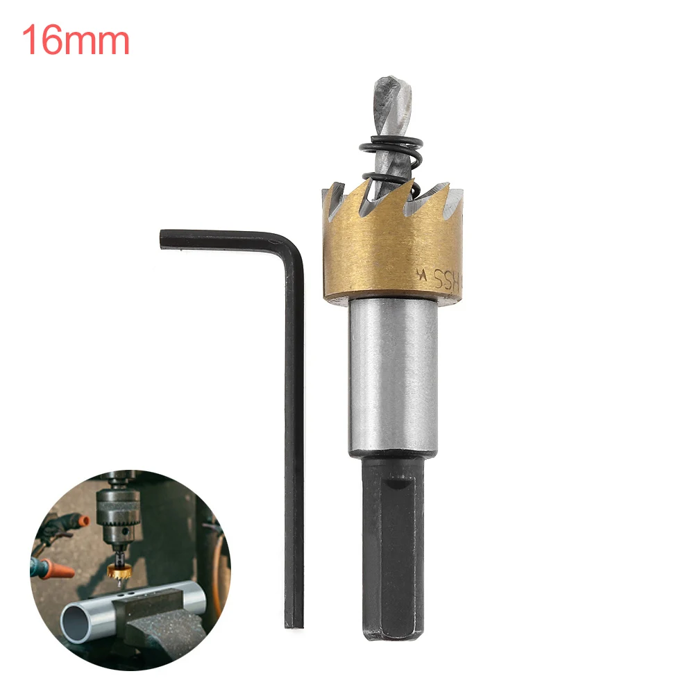 

1Pc Location Drill Bits 16mm HSS Drill Bit Drilling Hole Cut Tool for Installing Locks Door Knobs Metal Polishing Drilling Tools