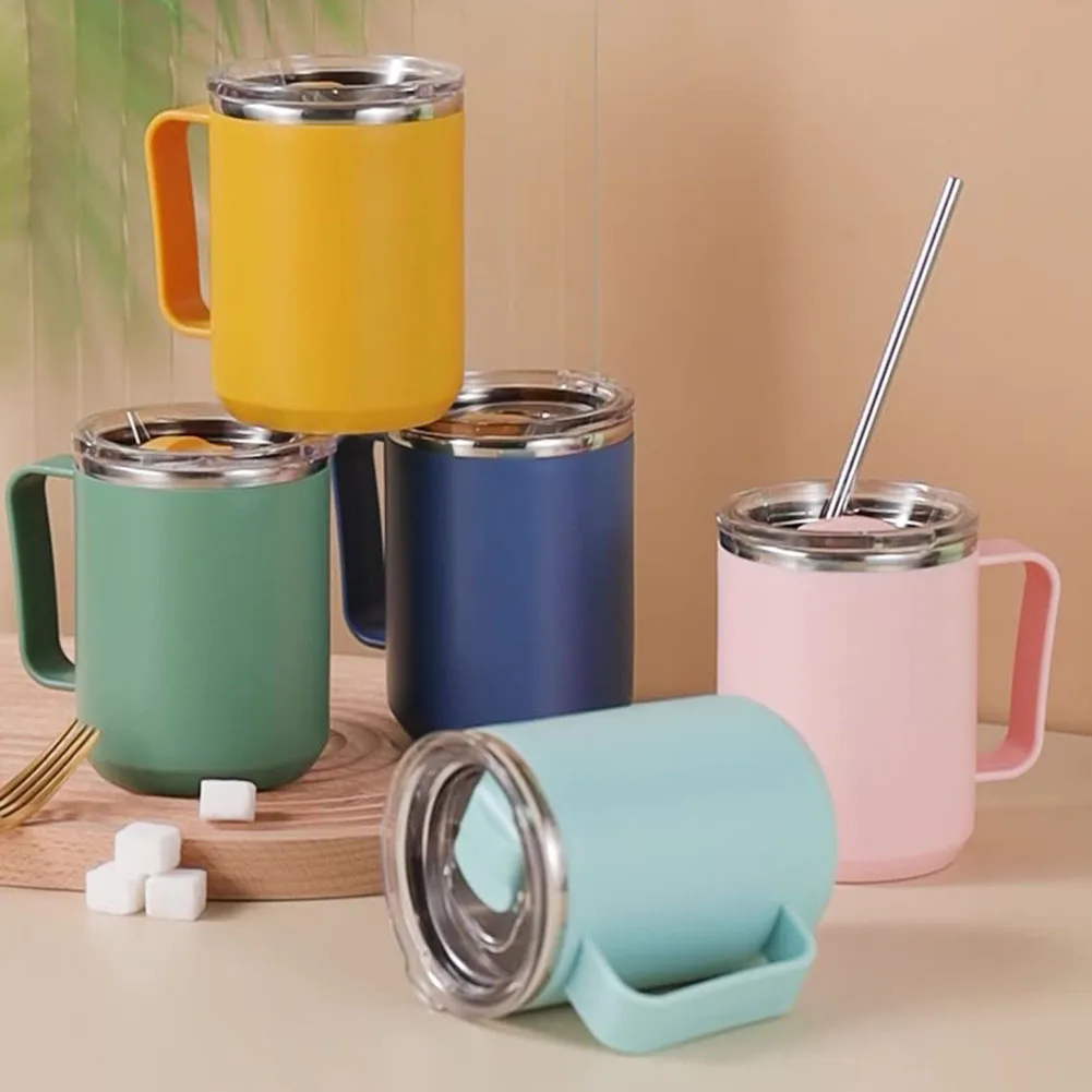 1pcs 450ml Mug Stainless Steel Coffee Cup With Handle Leak-Proof Vacuum Flask Insulated Cup Portable Thermal Water Bottle
1pcs 450ml Mug Stainless Steel Coffee Cup With Handle Leak-Proof Vacuum Flask Insulated Cup Portable Thermal Water Bottle