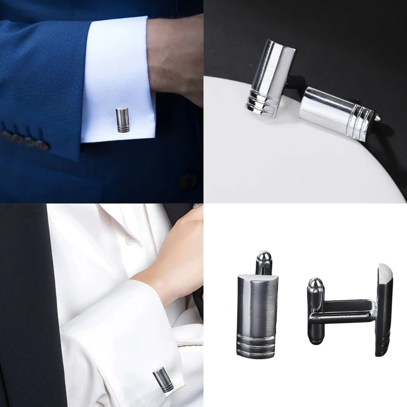 

B36D Rectangle Cufflinks Business Formal Shirt Studs Cuff Links Jewelry Accessories