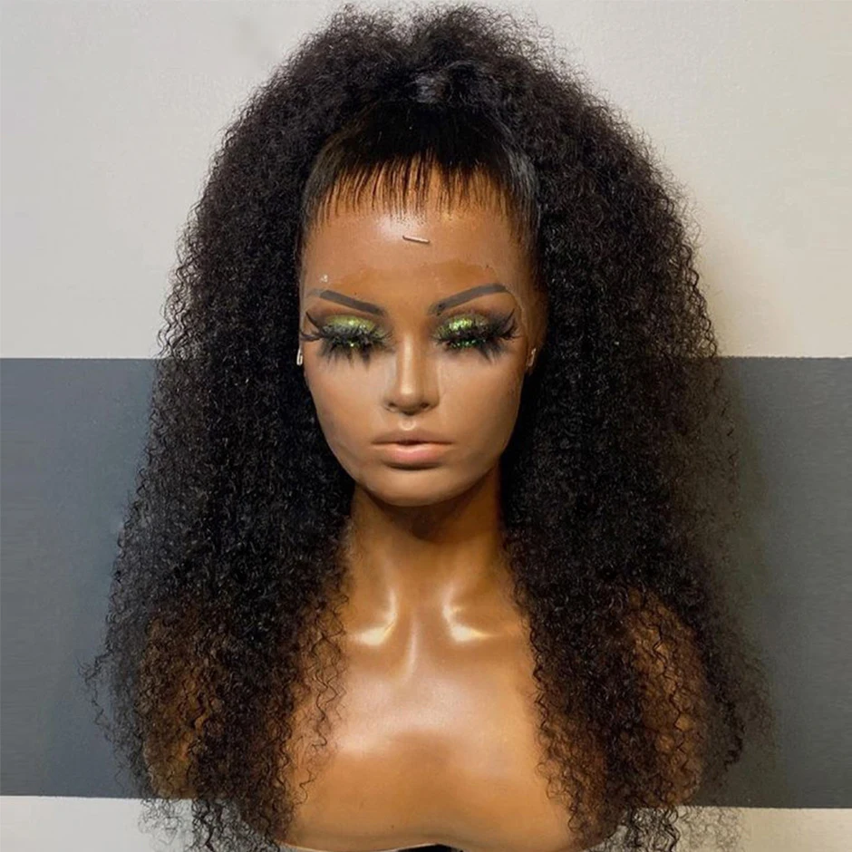 PrePlucked Glueless Soft 180%Density Deep Kinky Curly 26“Long Natural Black Lace Front Wigs For African Women Babyhair Daily
PrePlucked Glueless Soft 180%Density Deep Kinky Curly 26“Long Natural Black Lace Front Wigs For African Women Babyhair Daily
