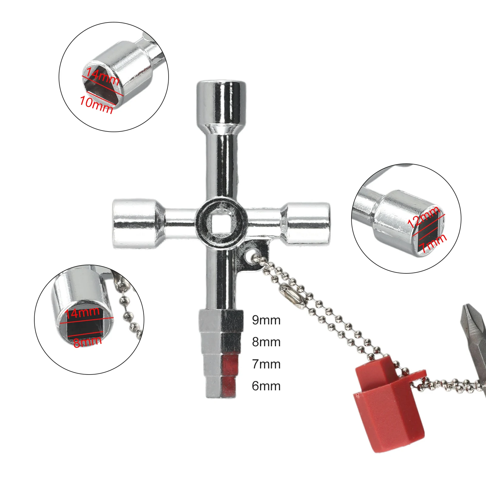 Accessories Brand New High Quality Key Wrench 4 Way Key Utility DIY With Screwdriver Gas Pipe Radiator Multipurpose
Accessories Brand New High Quality Key Wrench 4 Way Key Utility DIY With Screwdriver Gas Pipe Radiator Multipurpose