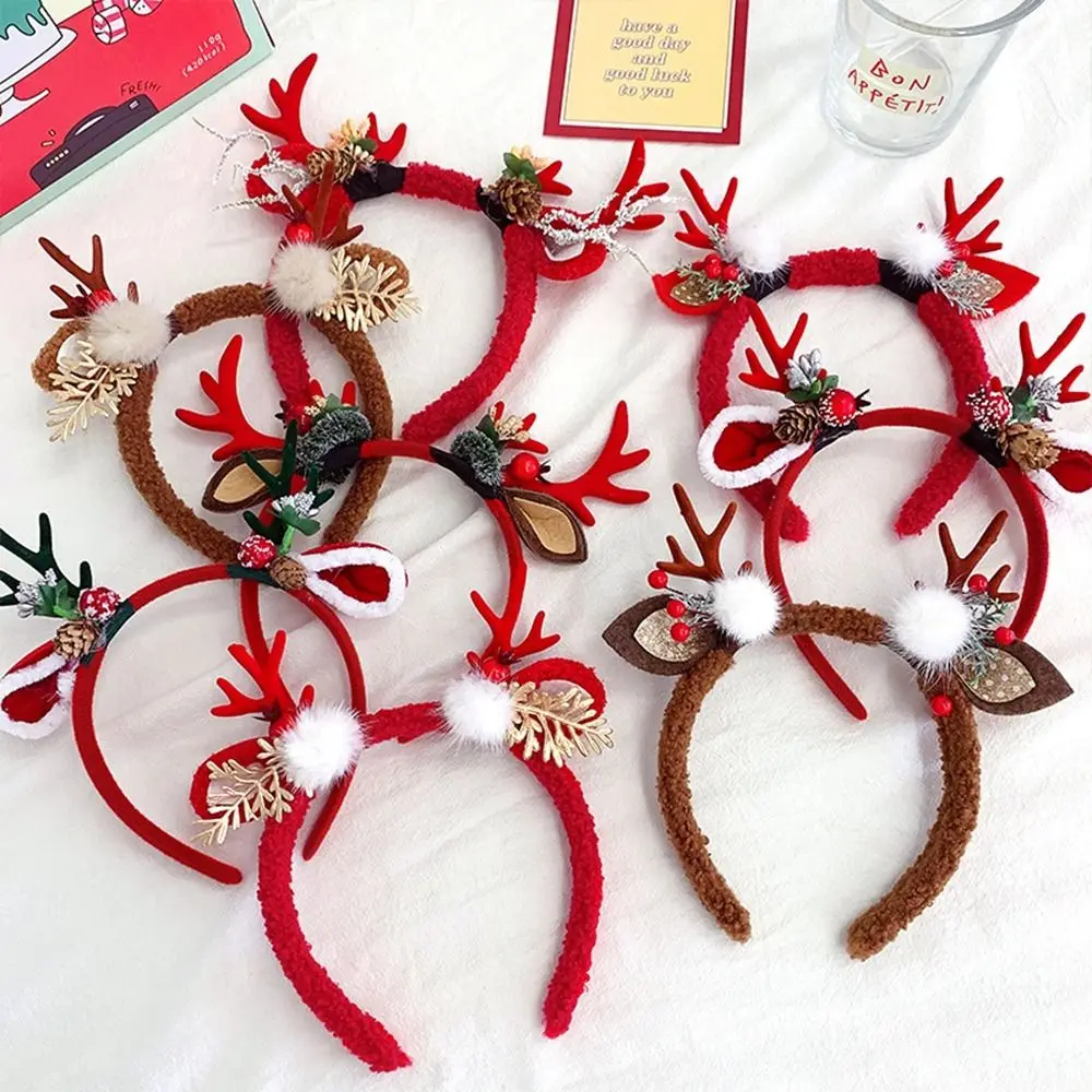 Christmas Antler Hair Band Headband Santa Claus Hair Band Deer Horn Headwear Merry Christmas New Year Gift Festival Decoration
Christmas Antler Hair Band Headband Santa Claus Hair Band Deer Horn Headwear Merry Christmas New Year Gift Festival Decoration