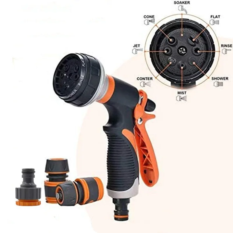 Пистолет-распылитель GardenSpray, комплект из 5 насадок для водяного шланга, высокого давления, для растений, газона, сада, внутреннего дворика, автомойки, уборки
Пистолет-распылитель GardenSpray, комплект из 5 насадок для водяного шланга, высокого давления, для растений, газона, сада, внутреннего дворика, автомойки, уборки